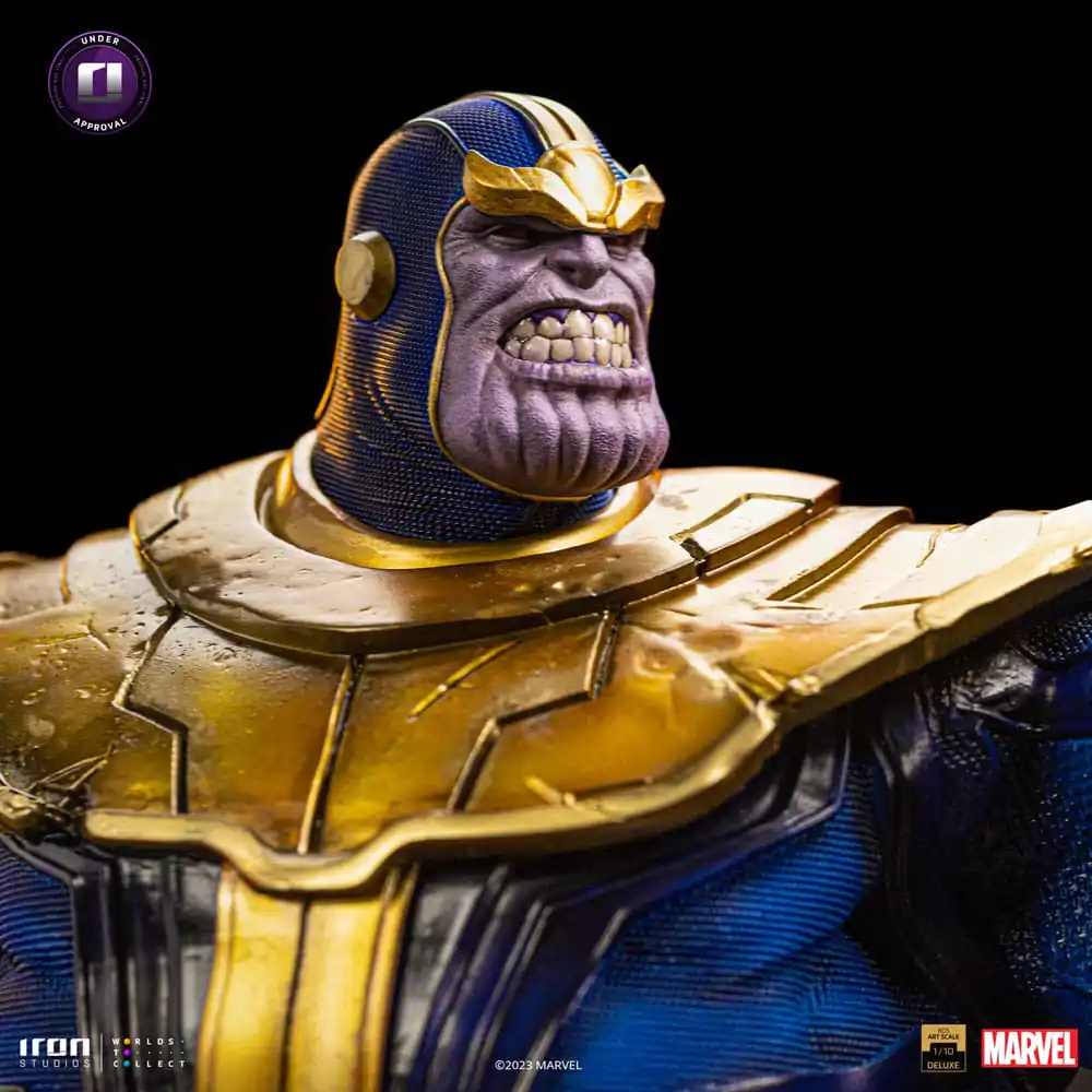 Marvel Deluxe BDS Art Scale socha 1/10 Thanos Rukavice nekonečna dioráma 42 cm fotografii produktu