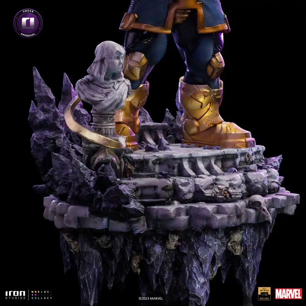 Marvel Deluxe BDS Art Scale socha 1/10 Thanos Rukavice nekonečna dioráma 42 cm fotografii produktu