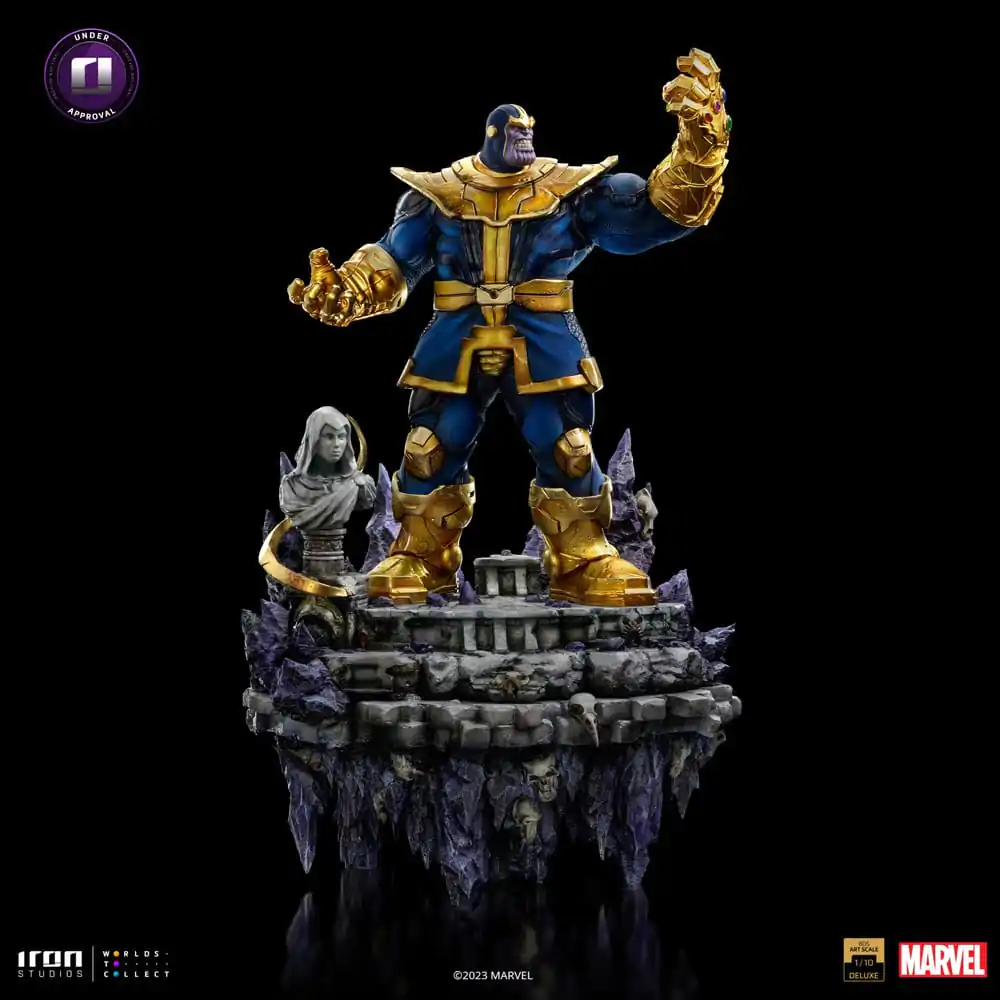 Marvel Deluxe BDS Art Scale socha 1/10 Thanos Rukavice nekonečna dioráma 42 cm fotografii produktu