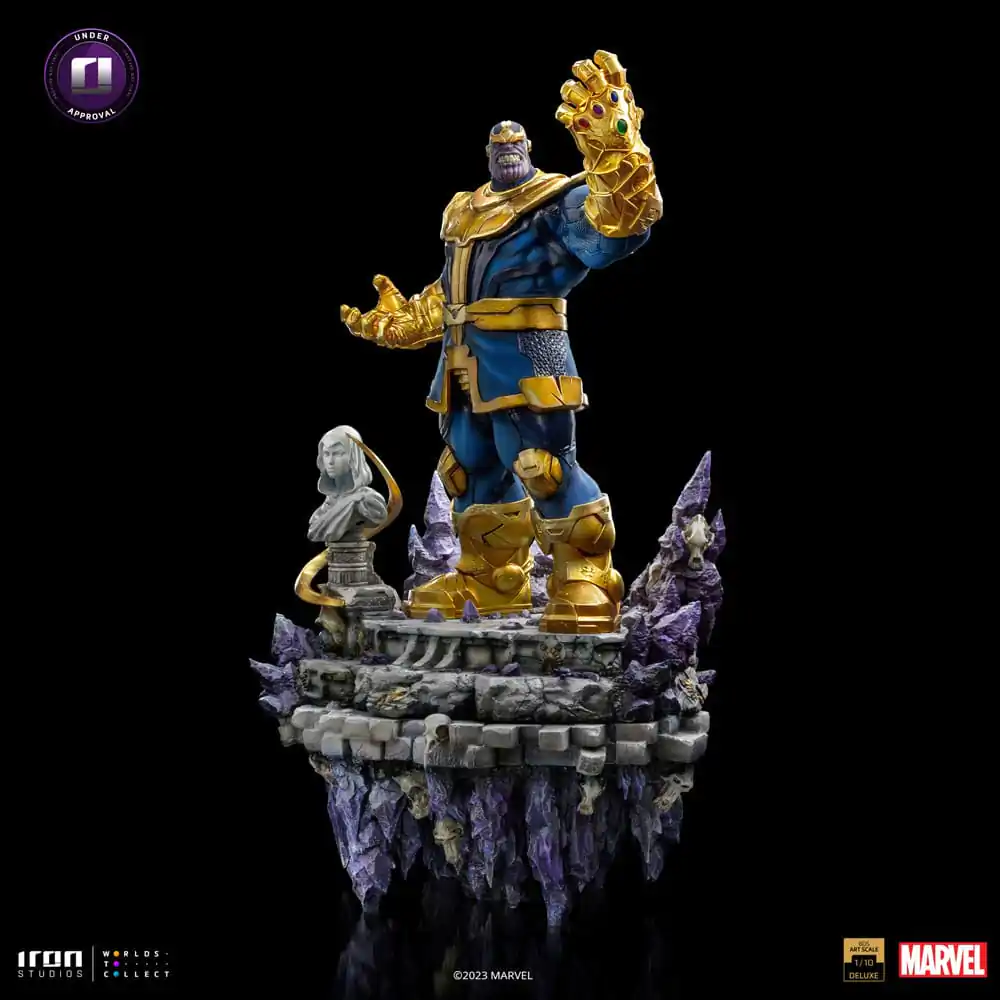Marvel Deluxe BDS Art Scale socha 1/10 Thanos Rukavice nekonečna dioráma 42 cm fotografii produktu