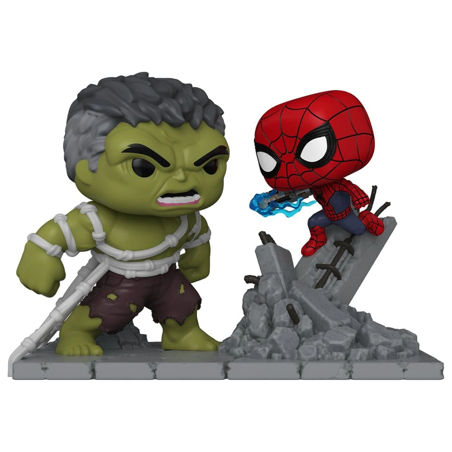 Marvel Diorama Funko POP! Moment Spider-Man vs Hulk fotografii produktu