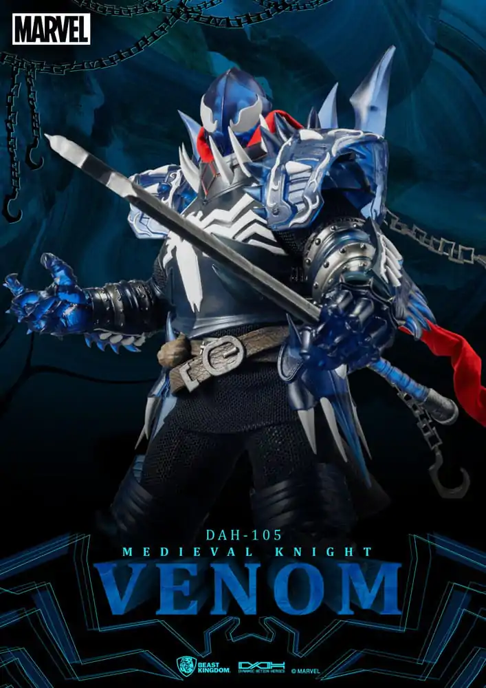 Marvel Dynamic 8ction Heroes Akční figurka 1/9 Středověký rytíř Venom 23 cm fotografii produktu