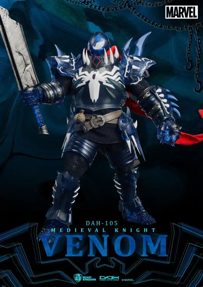 Marvel Dynamic 8ction Heroes Akční figurka 1/9 Středověký rytíř Venom 23 cm fotografii produktu
