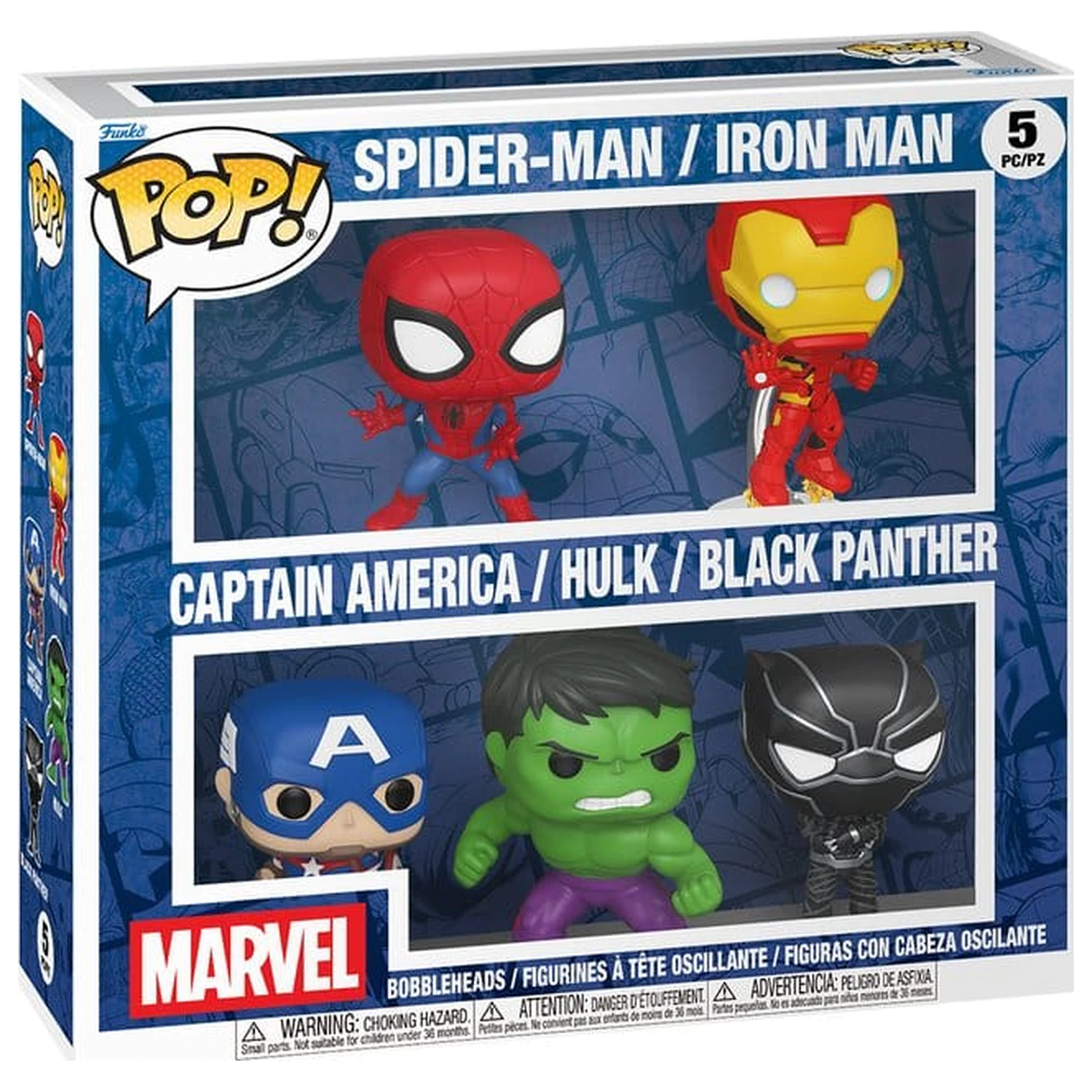Marvel Funko POP! Vinylová Figurka Balení 5 Kusů 9 cm fotografii produktu