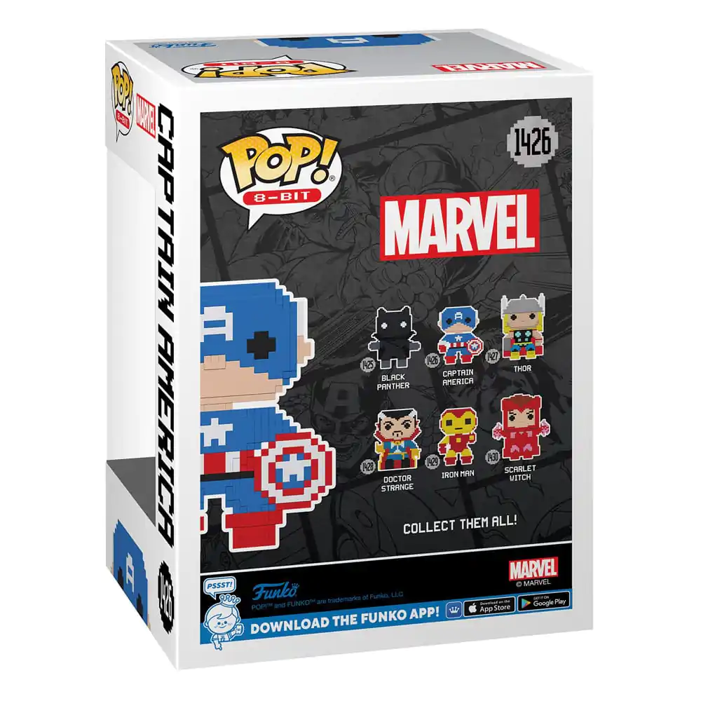 Marvel Funko POP! 8-Bit vinylová figurka Captain America 9 cm fotografii produktu