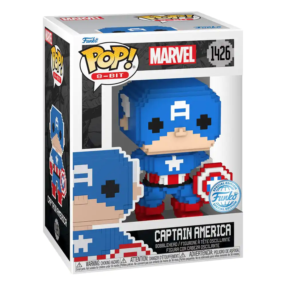 Marvel Funko POP! 8-Bit vinylová figurka Captain America 9 cm fotografii produktu