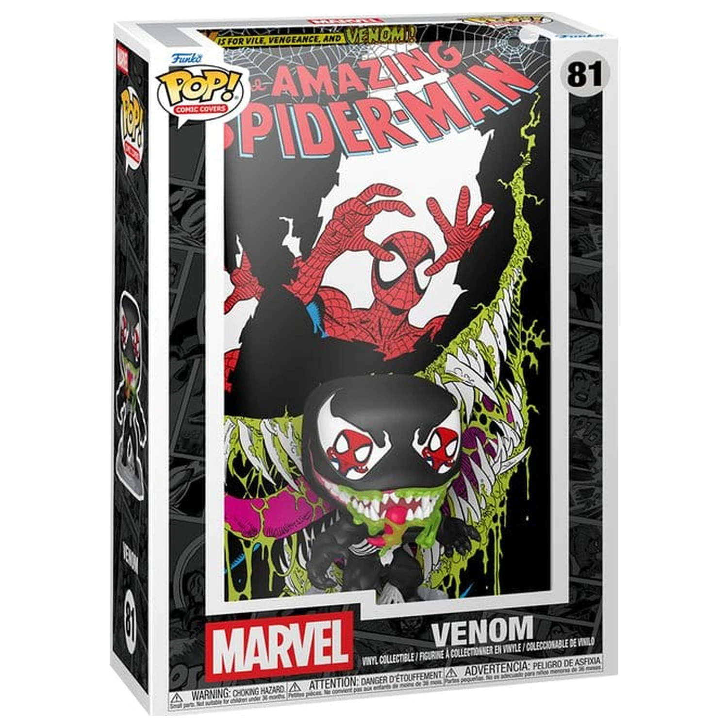 Marvel Funko POP! Comic Covers vinylová figurka Amazing Spider-Man #346 (Venom) 9 cm fotografii produktu
