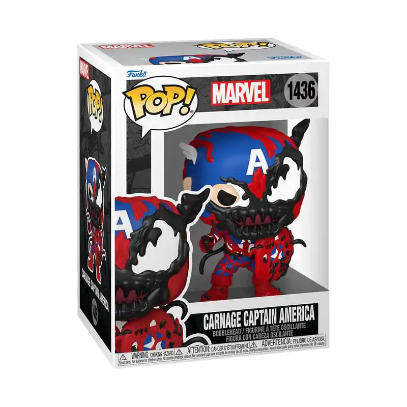 Marvel Funko POP! Vinylová figurka Carnageized - Captain America 9 cm fotografii produktu