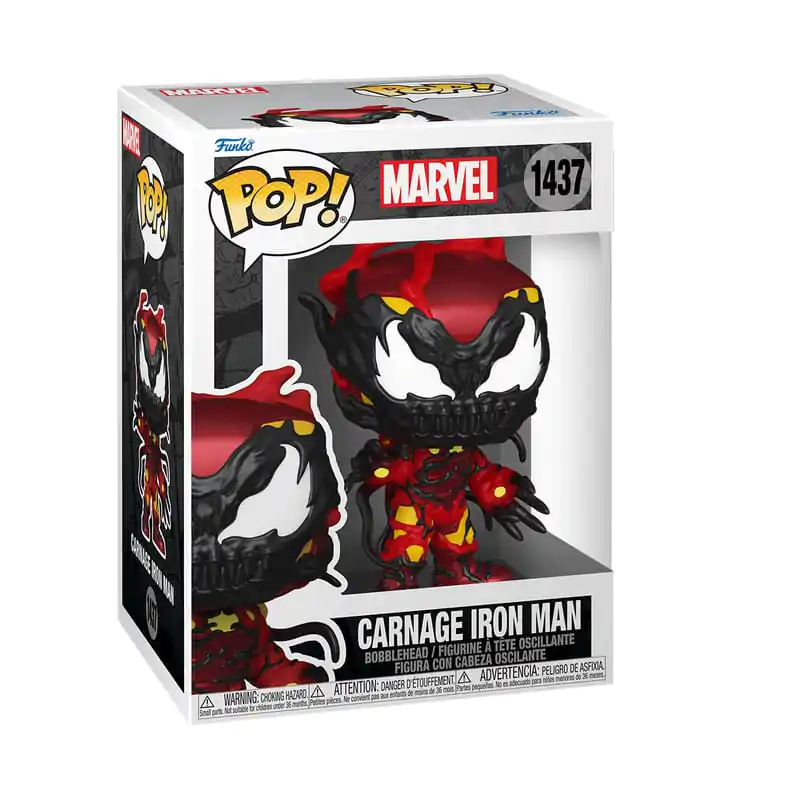 Marvel Funko POP! Vinylová figurka Carnageized - Iron Man 9 cm fotografii produktu