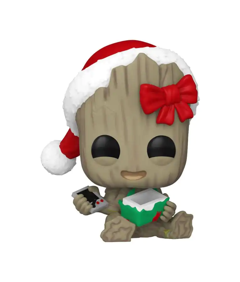 Marvel Funko POP! Vinylová figurka Sváteční Groot 9 cm fotografii produktu