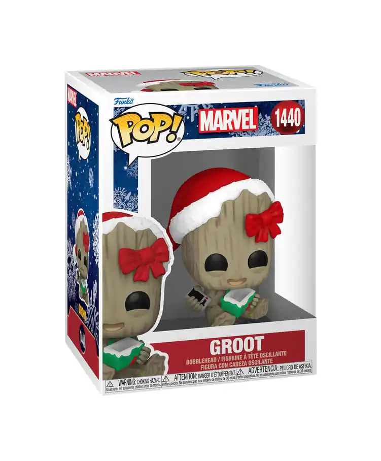 Marvel Funko POP! Vinylová figurka Sváteční Groot 9 cm fotografii produktu