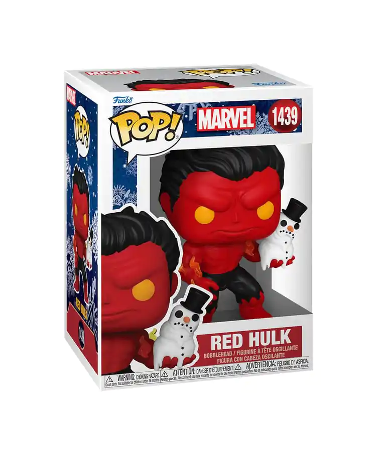 Marvel Funko POP! vinylová figurka Sváteční červený Hulk 9 cm fotografii produktu