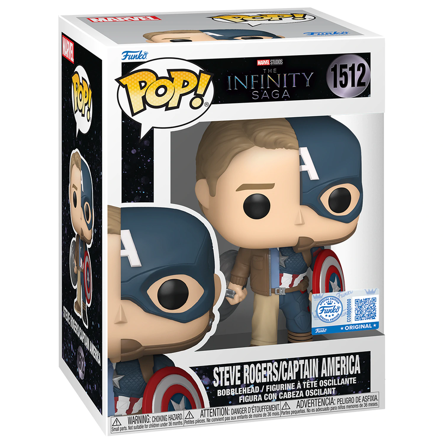 Marvel Funko POP! Vinyl figurka Split- Cap/Steve Exkluzivní 9 cm fotografii produktu