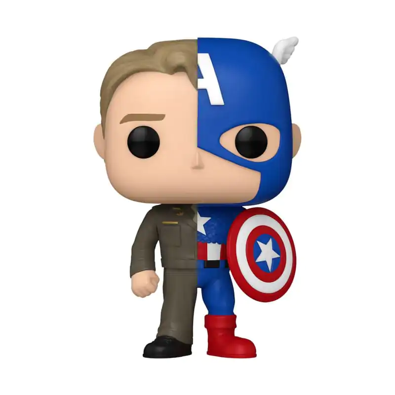 Marvel Funko POP! Vinylová figurka Split- Captain A/Steve R 9 cm fotografii produktu