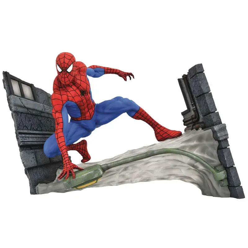 Marvel Comic Gallery PVC Socha Spider-Man Webbing 18 cm fotografii produktu