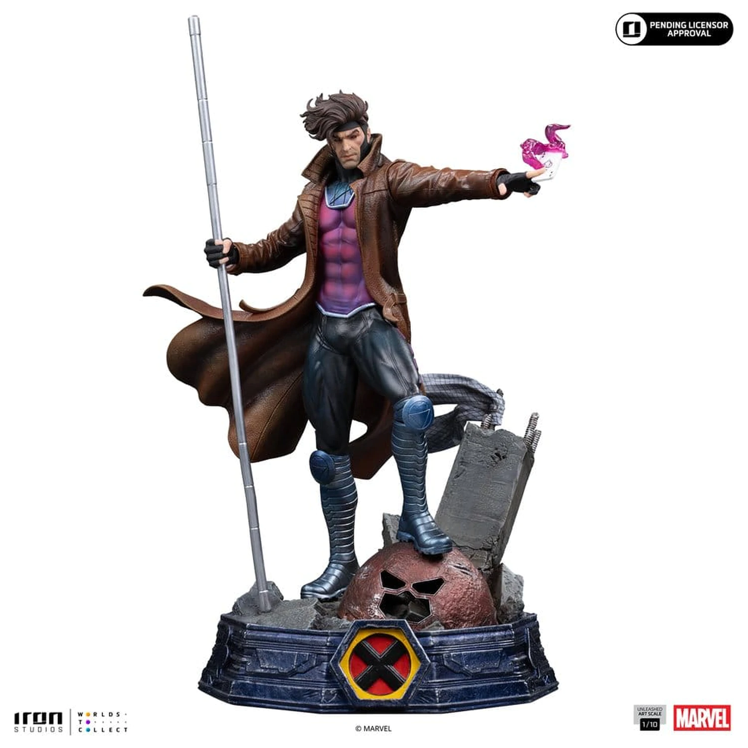 Marvel Gambit Unleashed Art Scale socha 1/10 Gambit fotografii produktu