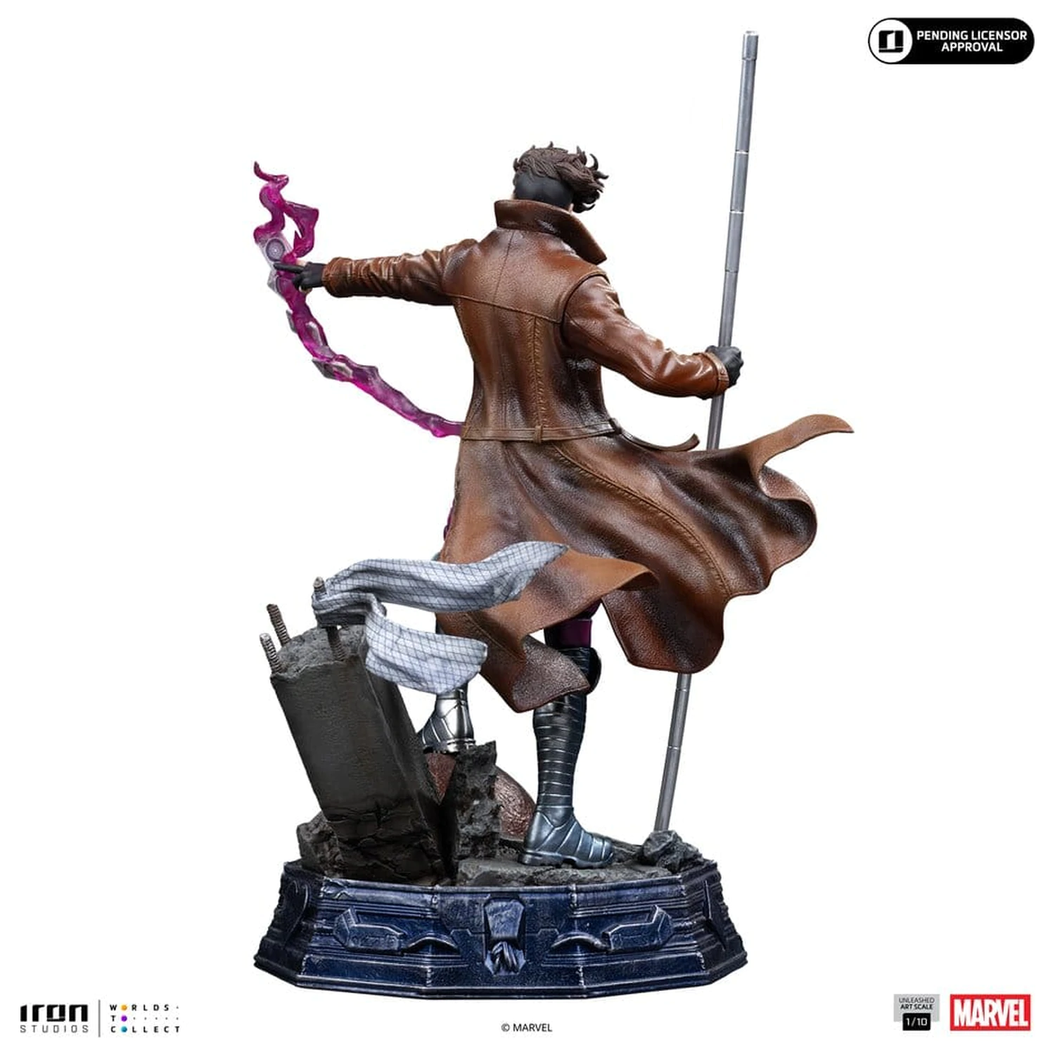 Marvel Gambit Unleashed Art Scale socha 1/10 Gambit fotografii produktu