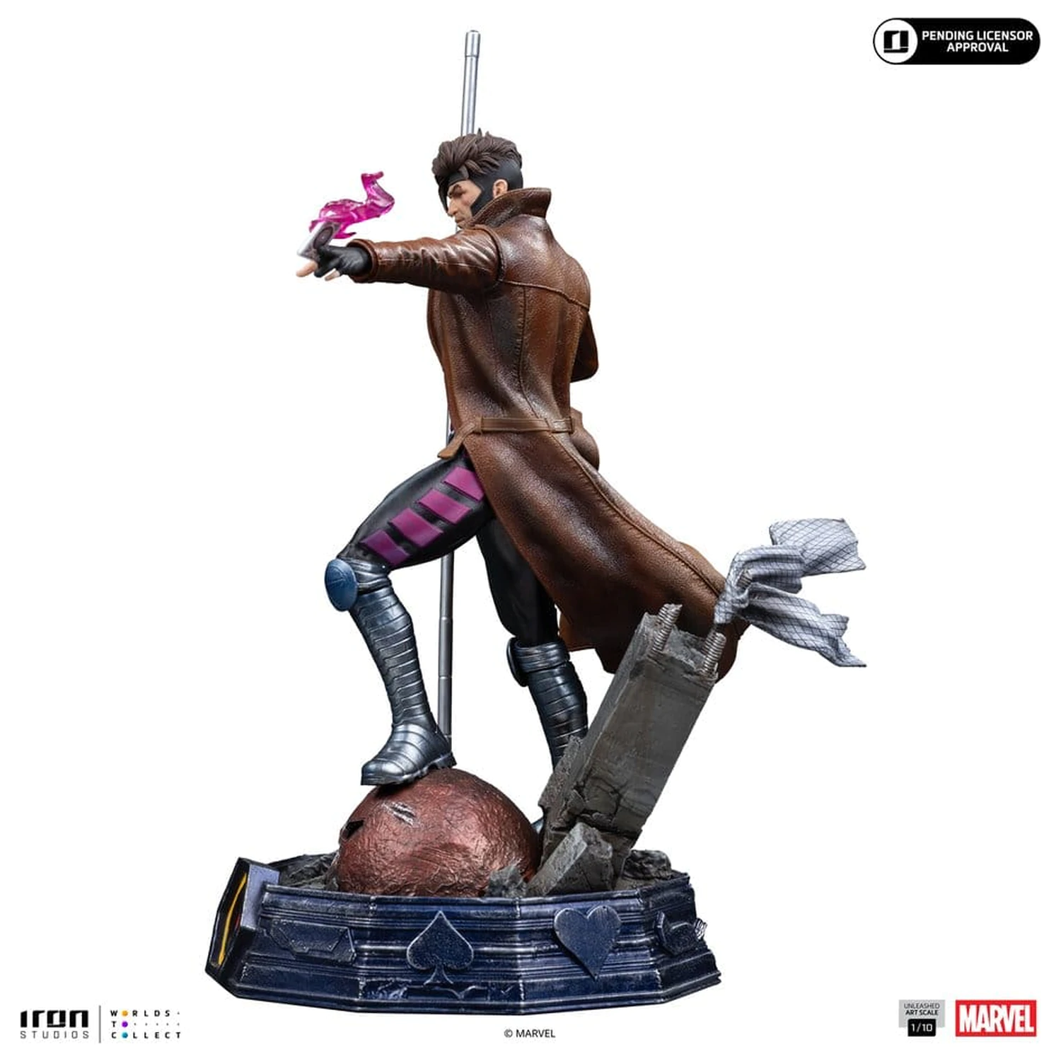 Marvel Gambit Unleashed Art Scale socha 1/10 Gambit fotografii produktu