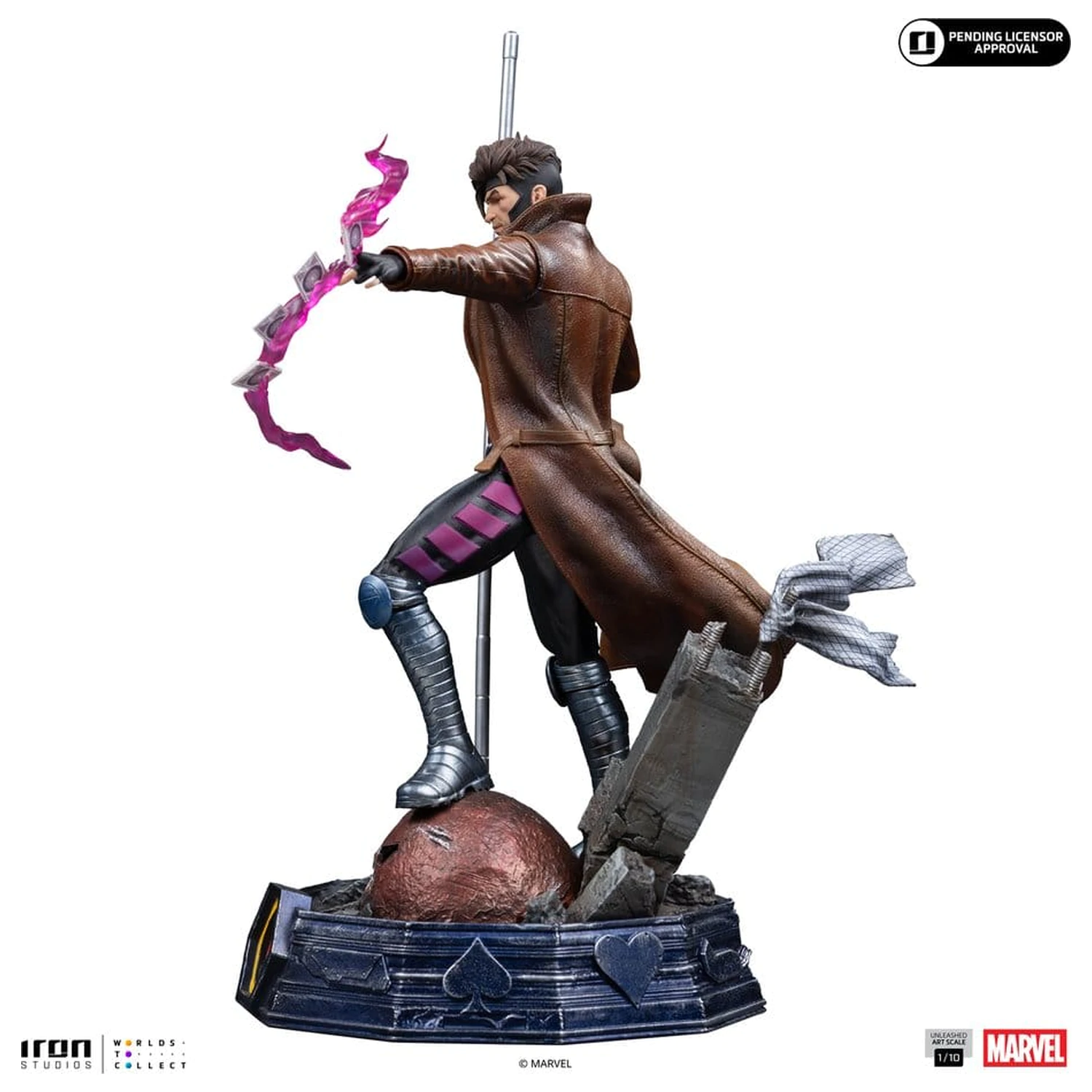 Marvel Gambit Unleashed Art Scale socha 1/10 Gambit fotografii produktu