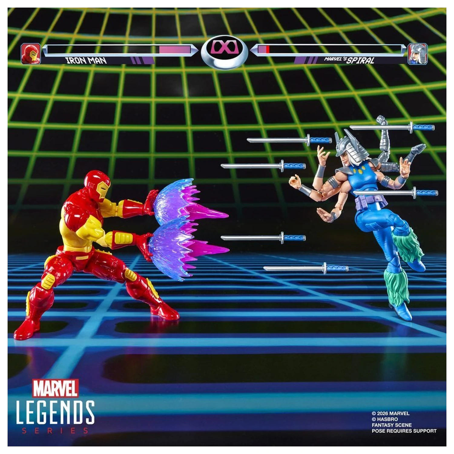 Marvel Games Iron Man Vs Marvels Spiral balení 2 figurek 15cm fotografii produktu