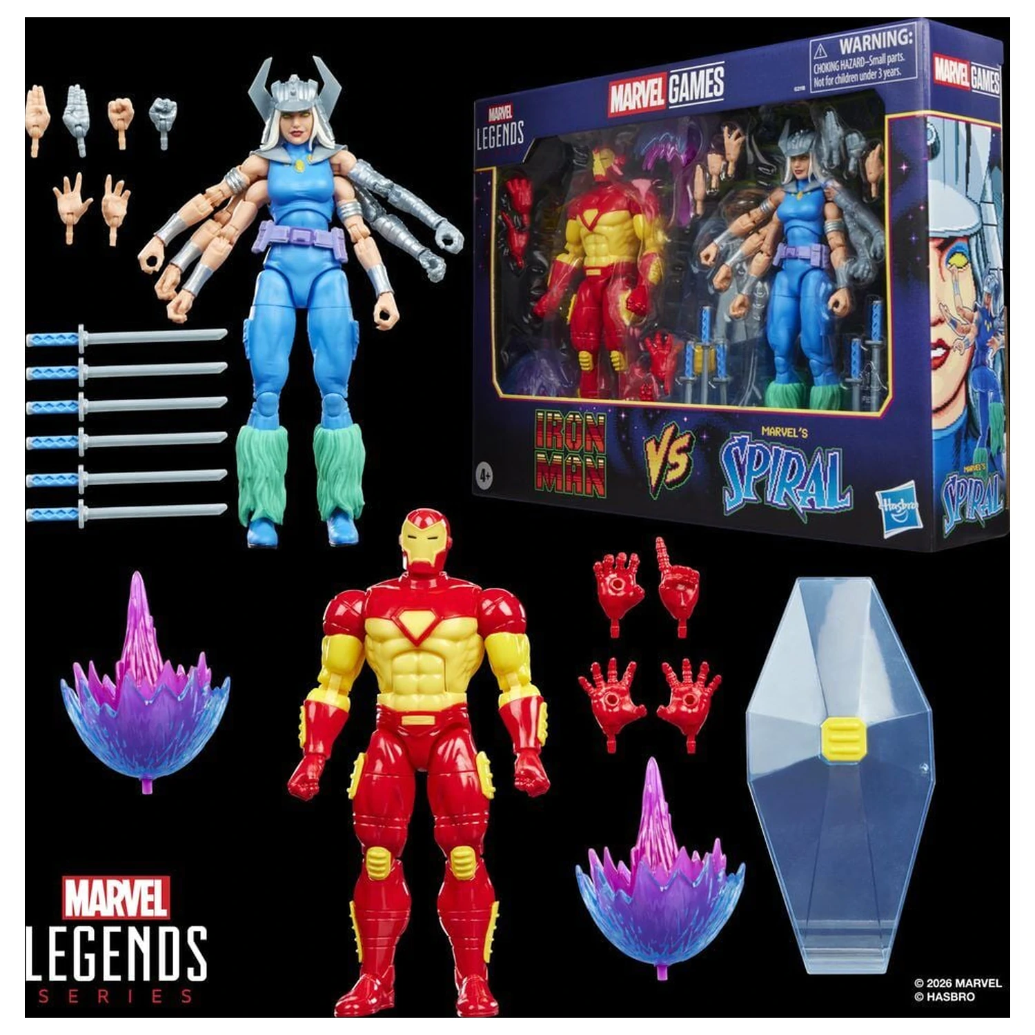 Marvel Games Iron Man Vs Marvels Spiral balení 2 figurek 15cm fotografii produktu