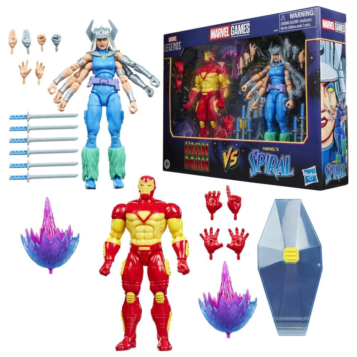 Marvel Games Iron Man Vs Marvels Spiral balení 2 figurek 15cm fotografii produktu