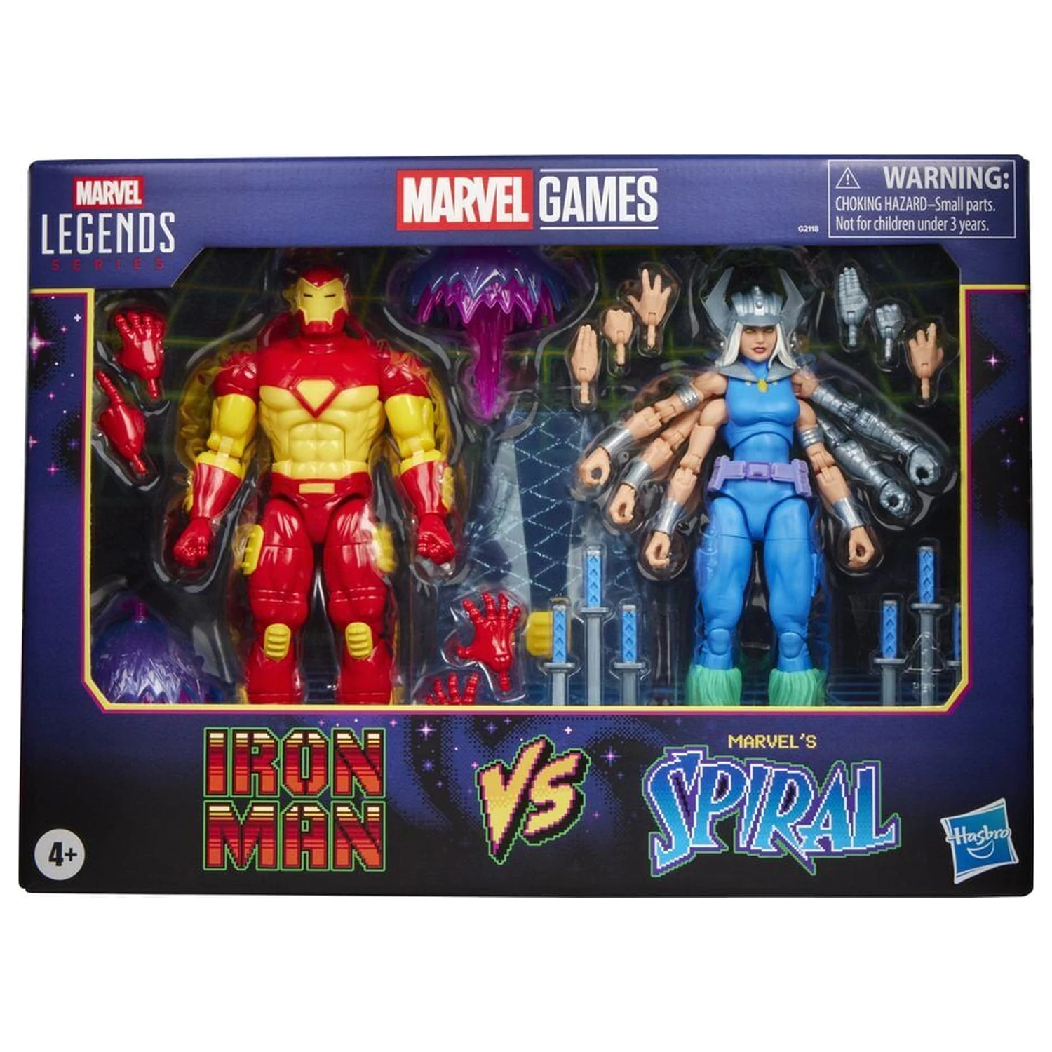 Marvel Games Iron Man Vs Marvels Spiral balení 2 figurek 15cm fotografii produktu