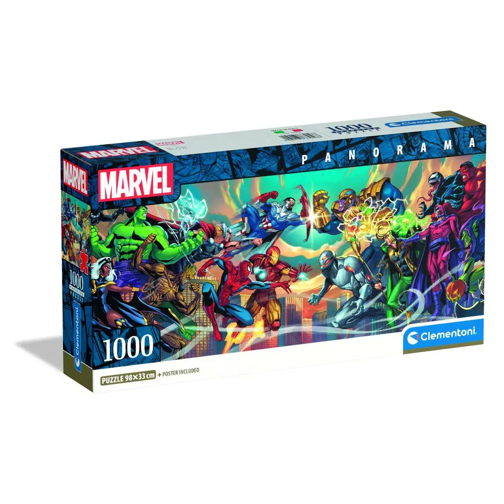 Marvel Heroes vs Villains panoramatické puzzle 1000 dílků fotografii produktu