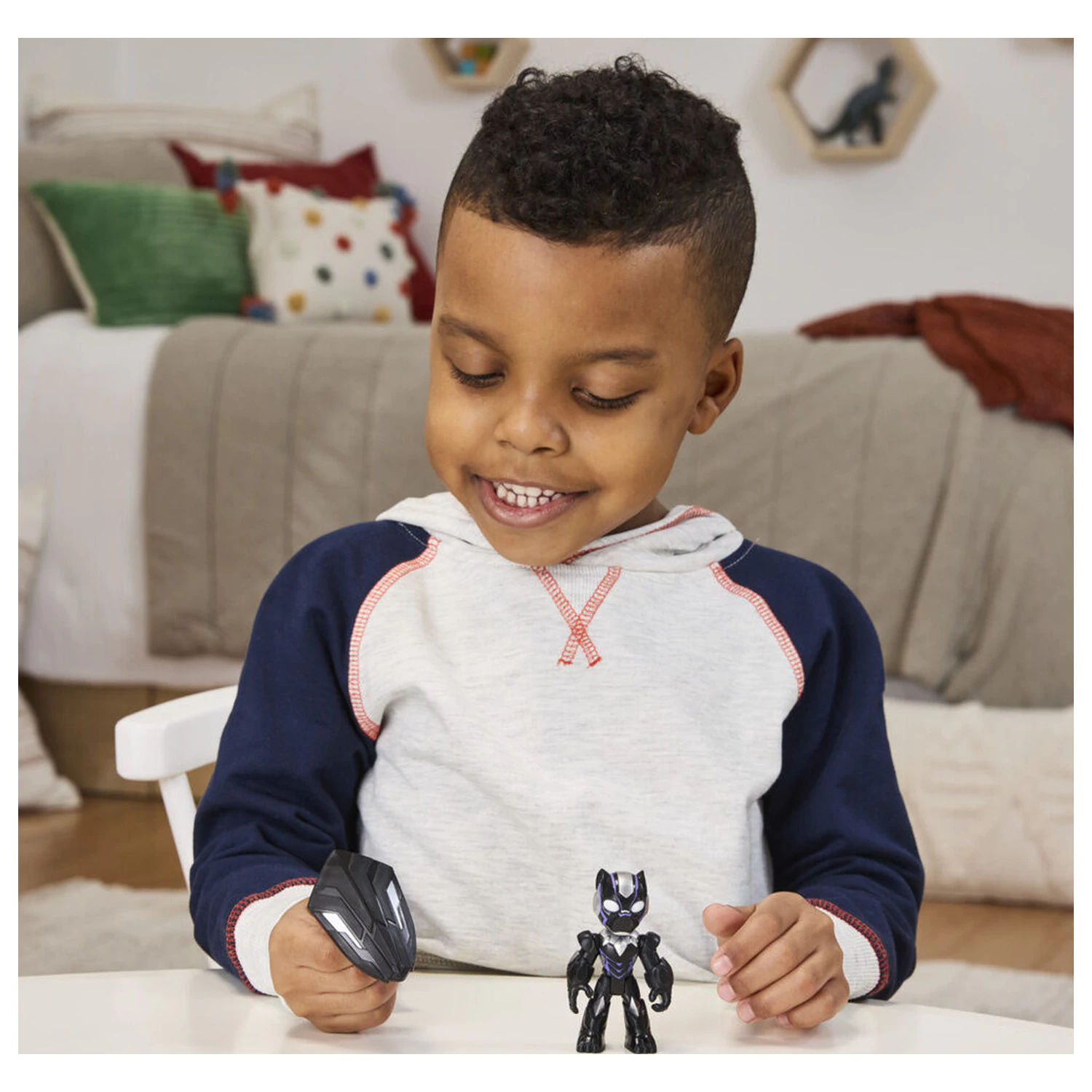 Marvel Iron Man And His Awesome Friends Black Panther figurka 7 cm fotografii produktu