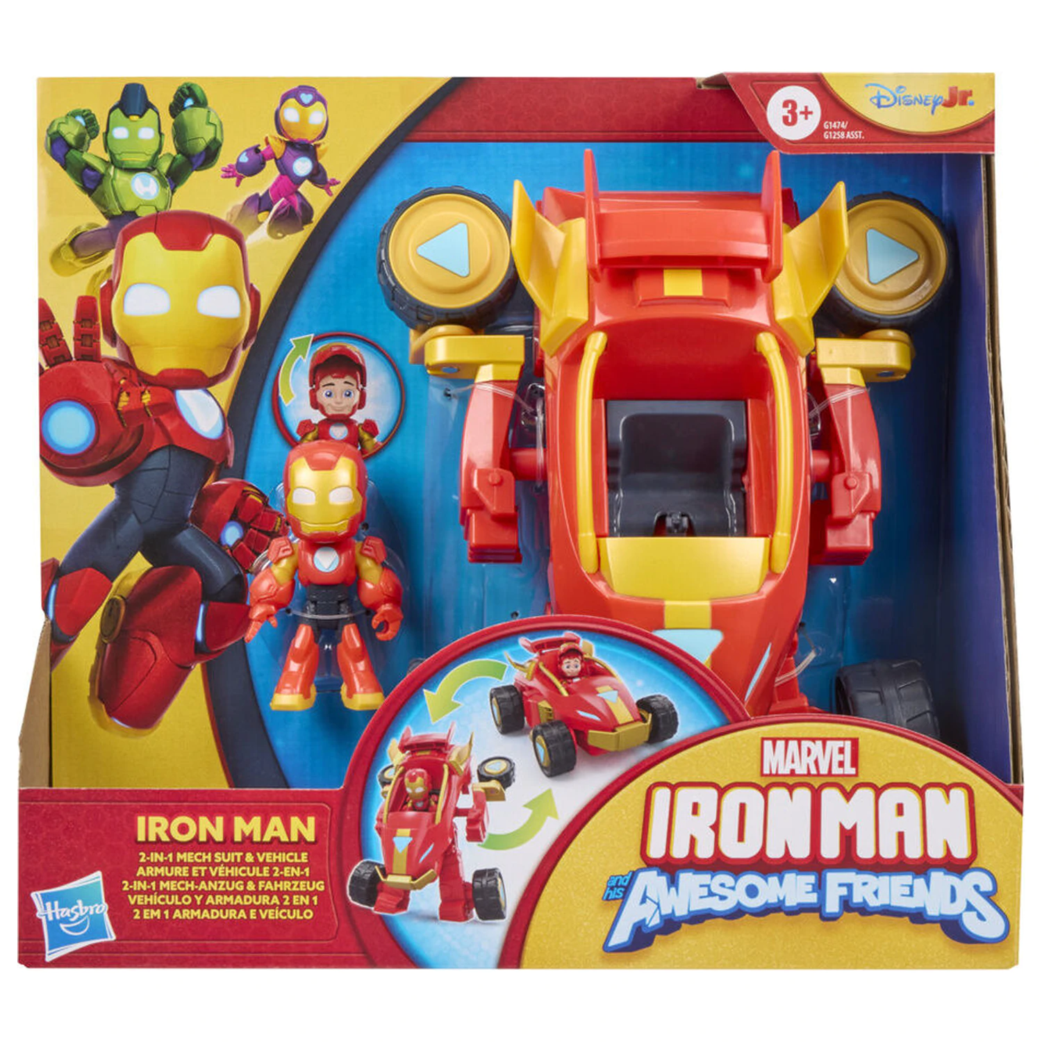 Marvel Iron Man And His Awesome Friends figurka a vozidlo fotografii produktu