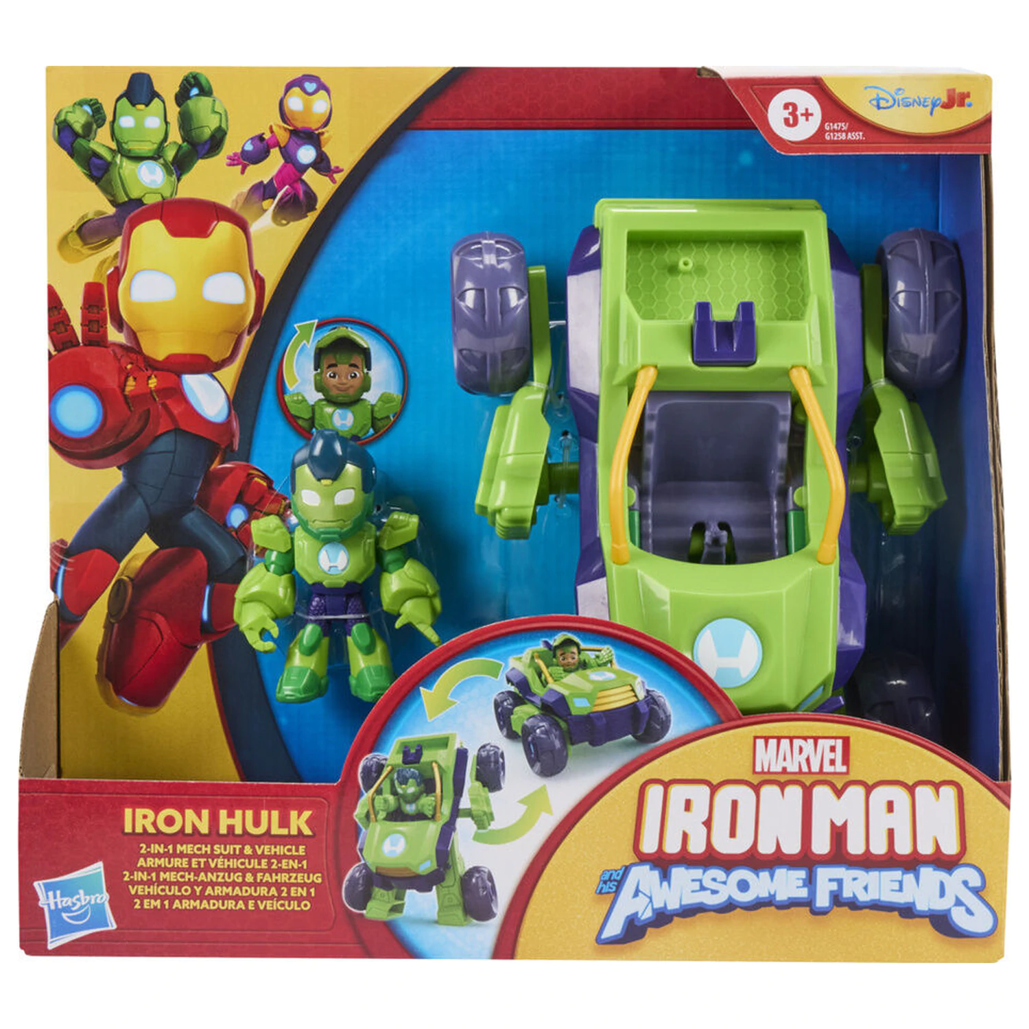 Marvel Iron Man a jeho Awesome Friends Hulk figurka a vozidlo fotografii produktu