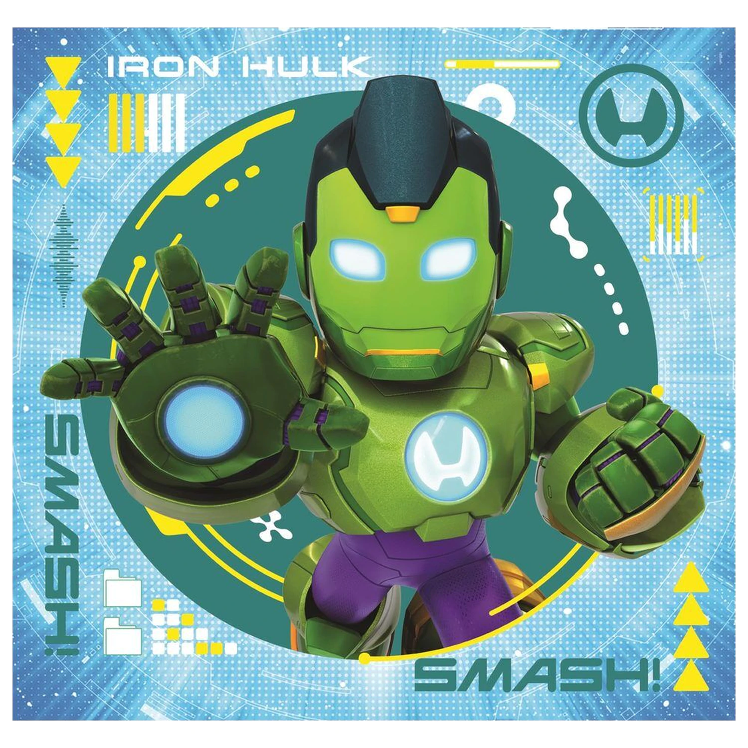 Marvel Iron Man a jeho úžasné čtvercové puzzle 3x48 kusů fotografii produktu