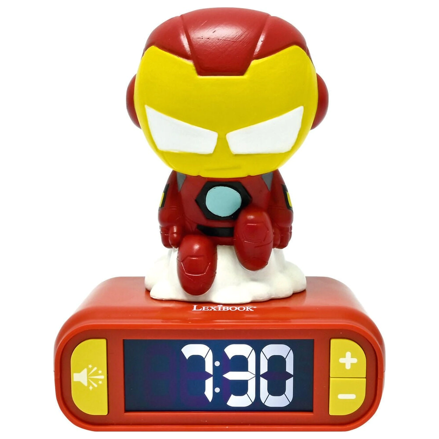 Budík Marvel Iron Man s nočním světlem fotografii produktu