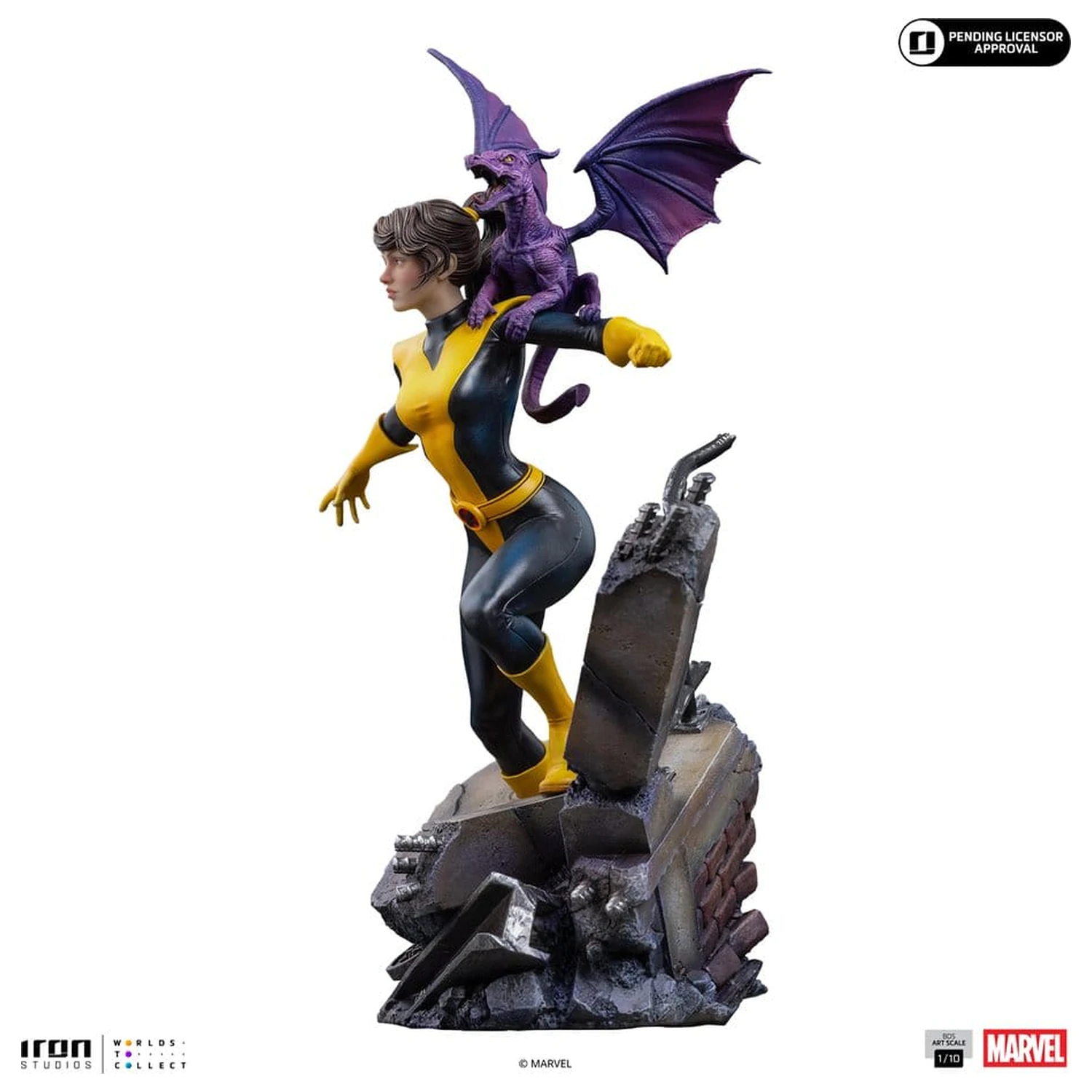 Marvel Kitty Pride & Lockheed X-Men Comics BDS Art Scale Socha 1/10 Kitty Pride & Lockheed fotografii produktu