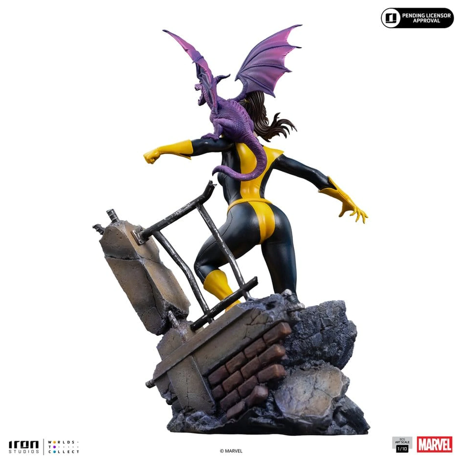 Marvel Kitty Pride & Lockheed X-Men Comics BDS Art Scale Socha 1/10 Kitty Pride & Lockheed fotografii produktu