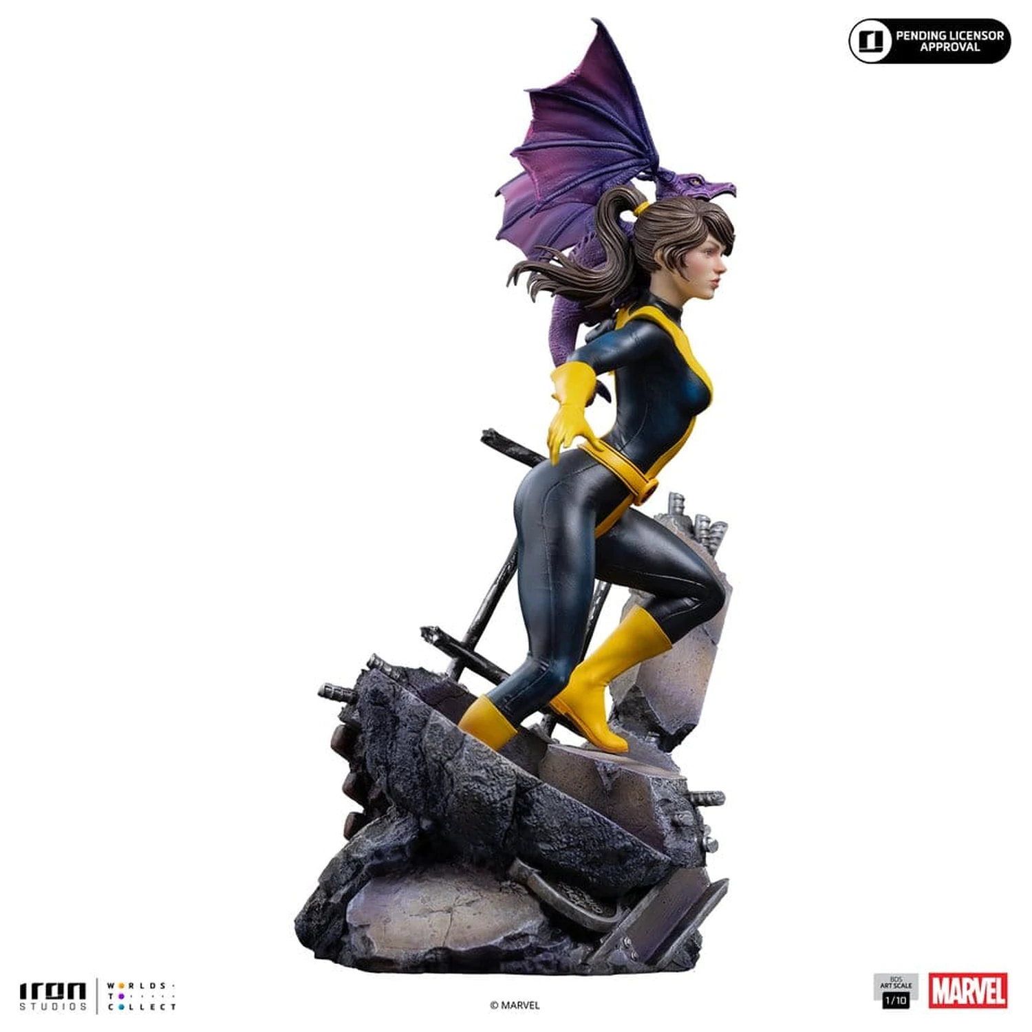Marvel Kitty Pride & Lockheed X-Men Comics BDS Art Scale Socha 1/10 Kitty Pride & Lockheed fotografii produktu