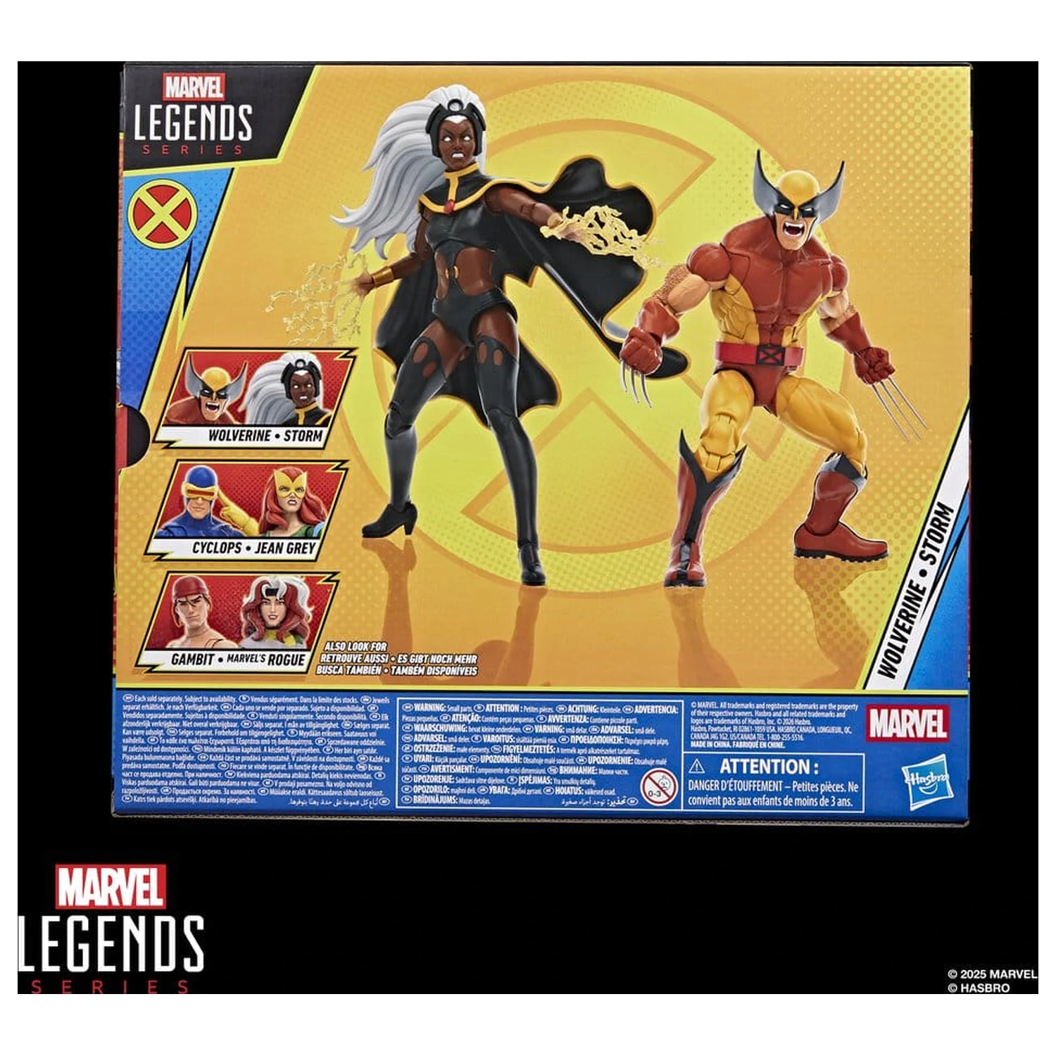 Sada 2 akčních figurek Marvel Legends Storm & Wolverine 15 cm fotografii produktu