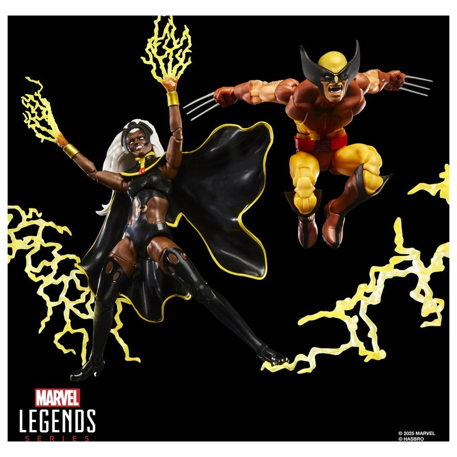 Sada 2 akčních figurek Marvel Legends Storm & Wolverine 15 cm fotografii produktu
