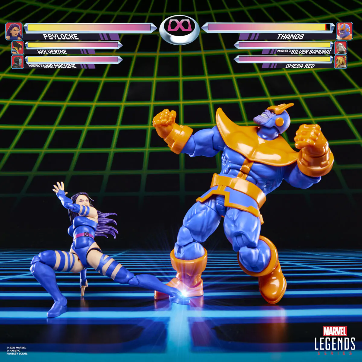 Marvel Legends Gameverse Psylocke vs Thanos balení 2 figurky 15 cm fotografii produktu