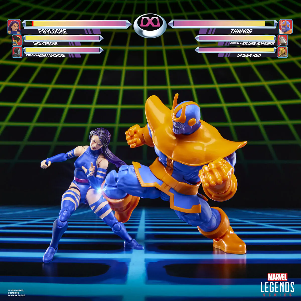 Marvel Legends Gameverse Psylocke vs Thanos balení 2 figurky 15 cm fotografii produktu