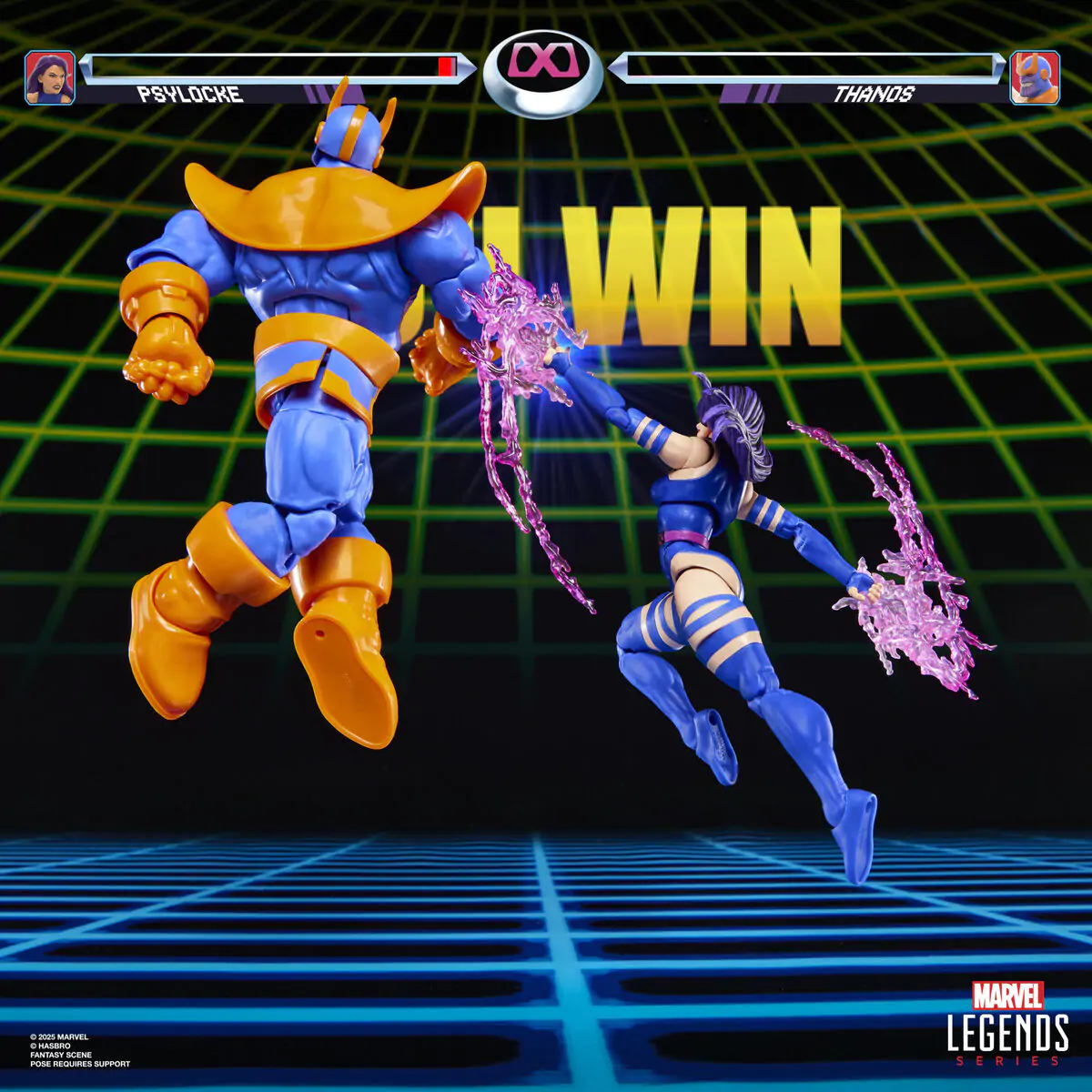 Marvel Legends Gameverse Psylocke vs Thanos balení 2 figurky 15 cm fotografii produktu