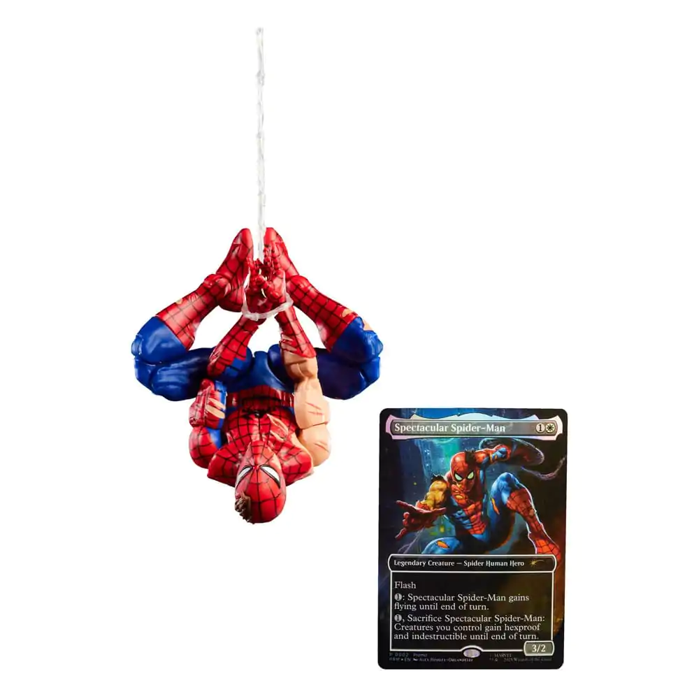Marvel Legends Magic: The Gathering akční figurka Battle-Damaged Spider-Man (plus Exclusive Foil Card) 15 cm fotografii produktu