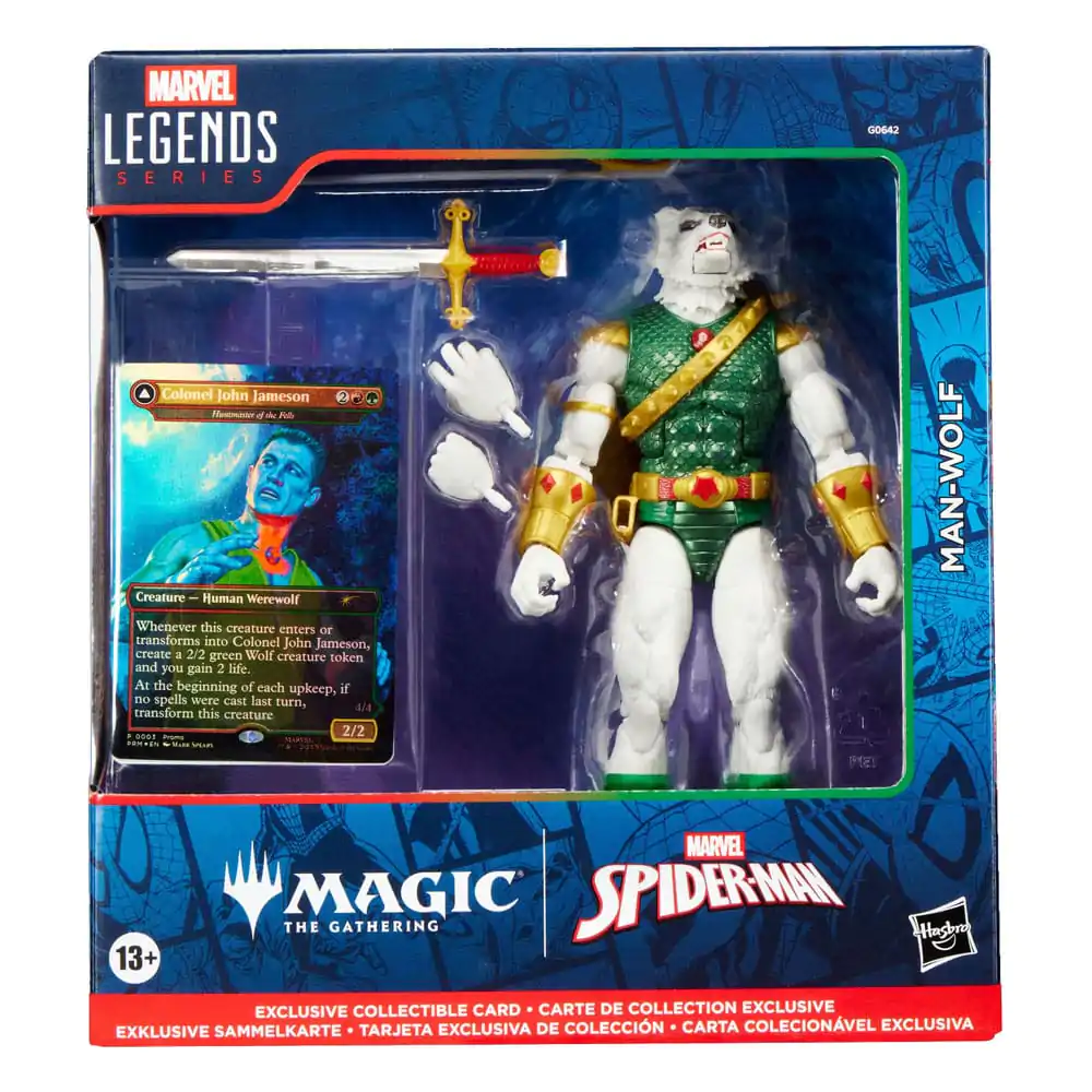 Marvel Legends Magic: The Gathering akční figurka Man-Wolf (plus exkluzivní holografická karta) 15 cm fotografii produktu