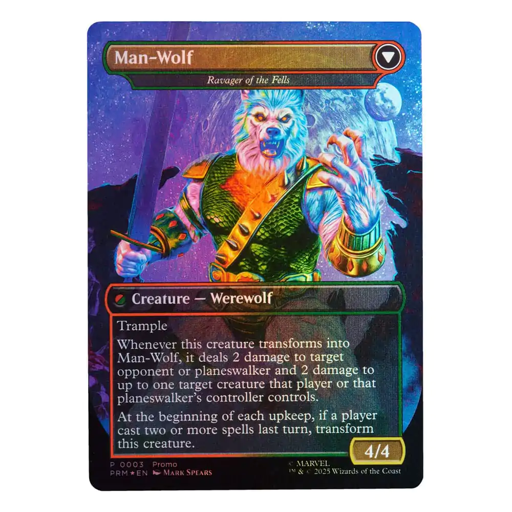 Marvel Legends Magic: The Gathering akční figurka Man-Wolf (plus exkluzivní holografická karta) 15 cm fotografii produktu