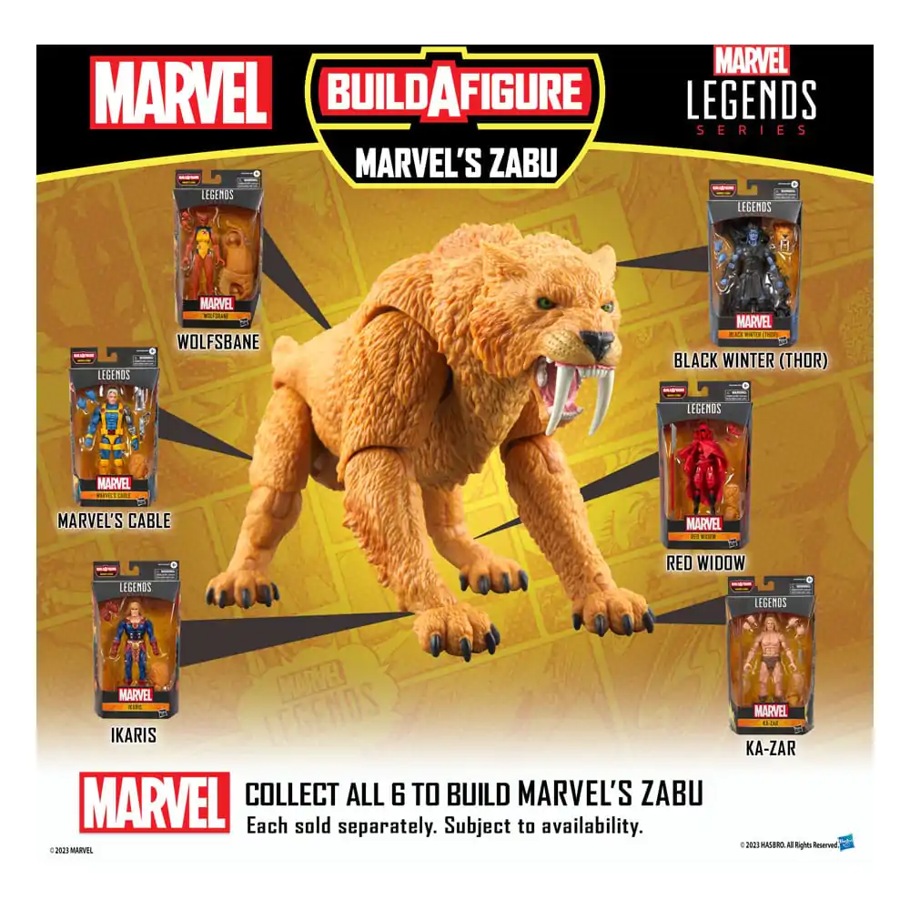 Marvel Legends akční figurka Marvel's Cable (BAF: Marvel's Zabu) 15 cm fotografii produktu