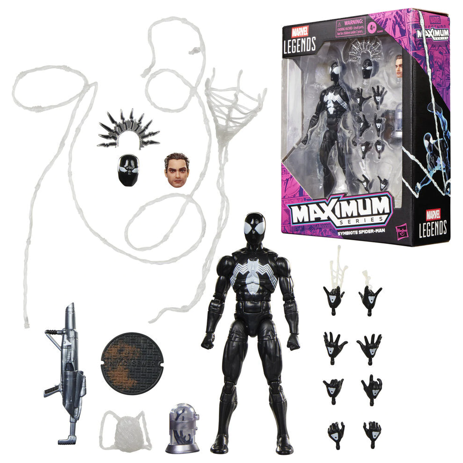 Marvel Legends Maximum Series Symbiote Spider-man Marvel figurka 15cm fotografii produktu