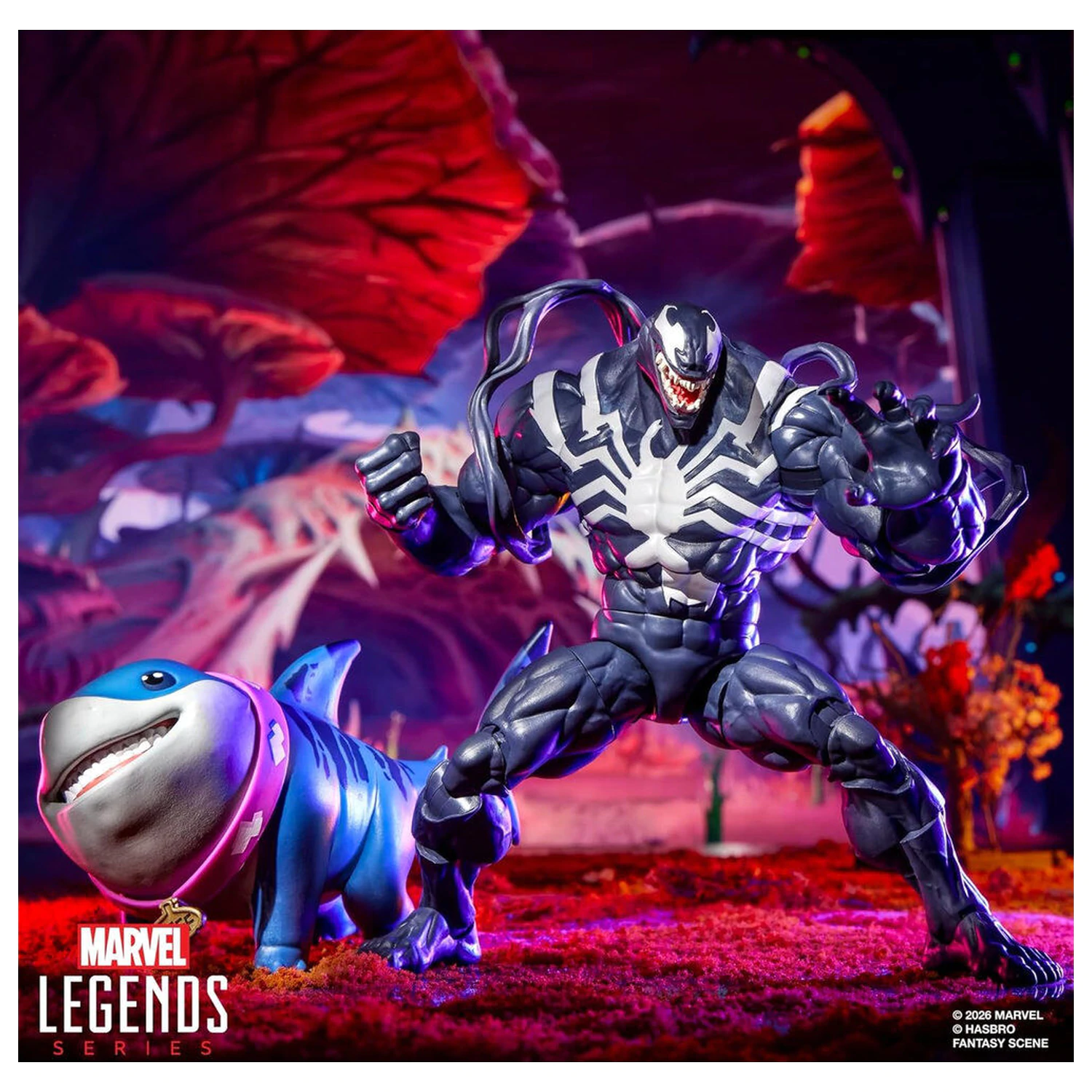 Marvel Legends Rivals Venom & Jeff the Land Shark figurka 15cm fotografii produktu