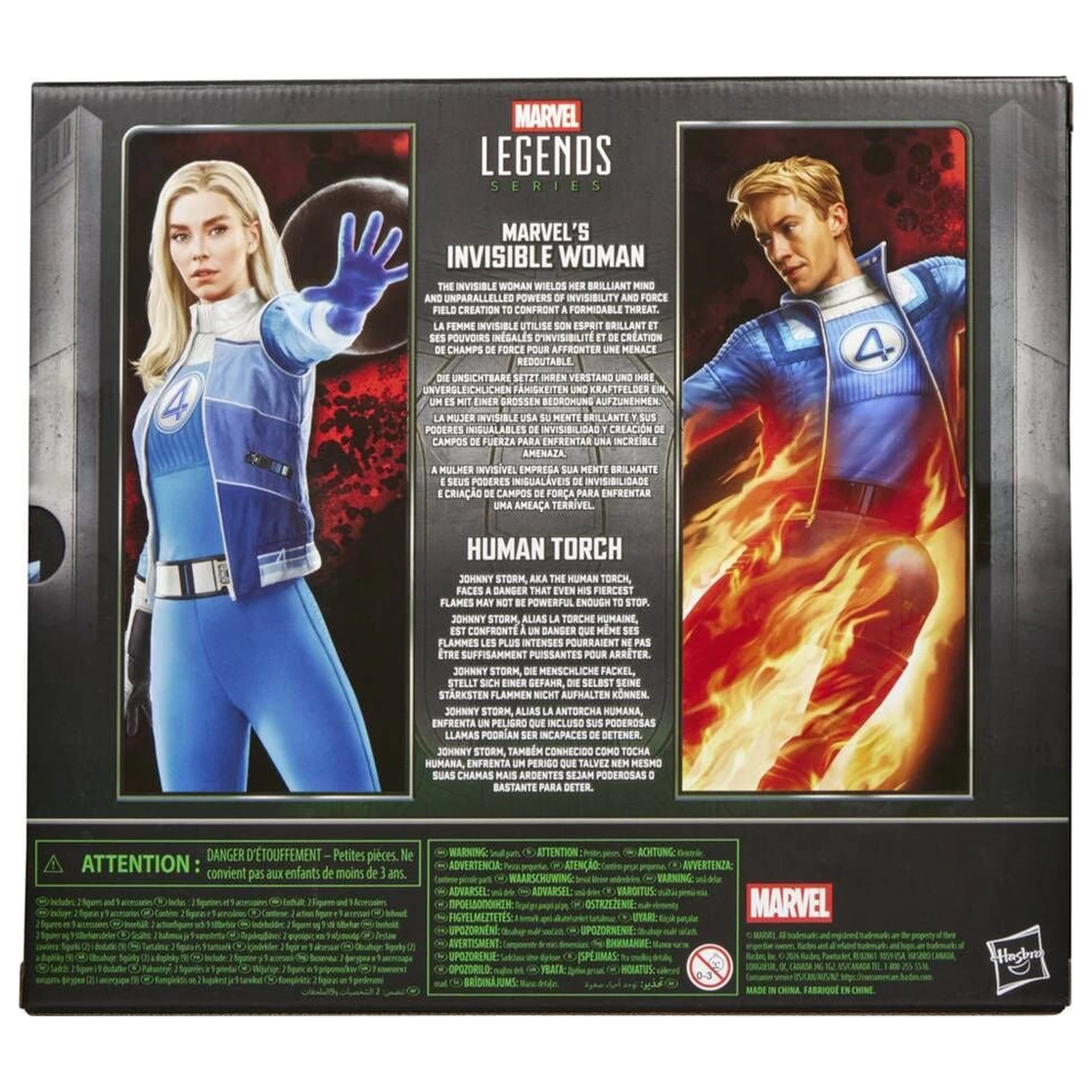Marvel Legends Series Avengers Doomsday Invisible Woman & Human Torch balení 2 figurek 15 cm fotografii produktu