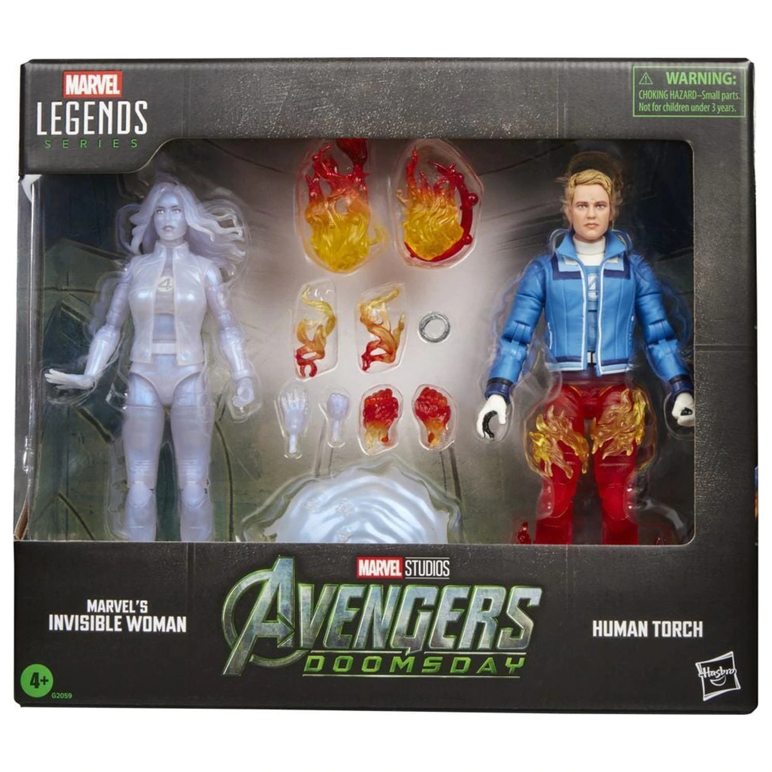 Marvel Legends Series Avengers Doomsday Invisible Woman & Human Torch balení 2 figurek 15 cm fotografii produktu