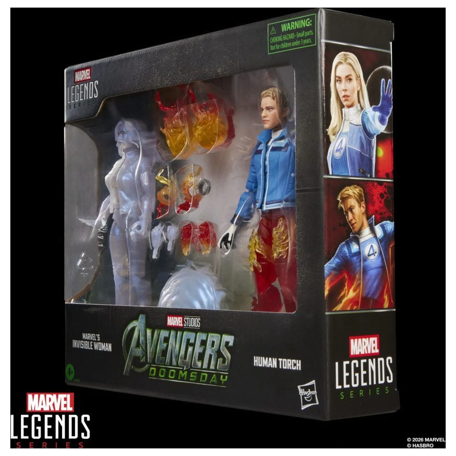 Marvel Legends Series Avengers Doomsday Invisible Woman & Human Torch balení 2 figurek 15 cm fotografii produktu